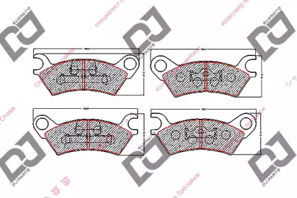 Комплект тормозных колодок DJ PARTS BP1659